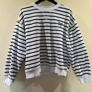 H&M Striped Black and White Sweater